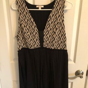 Ella moss black and cream dress size large